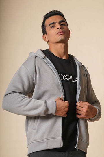 Hoodie - Grey – FOXPLAY CLOTHING