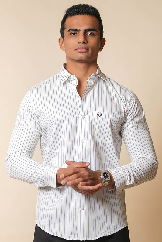 Striped Casual Cotton Shirt