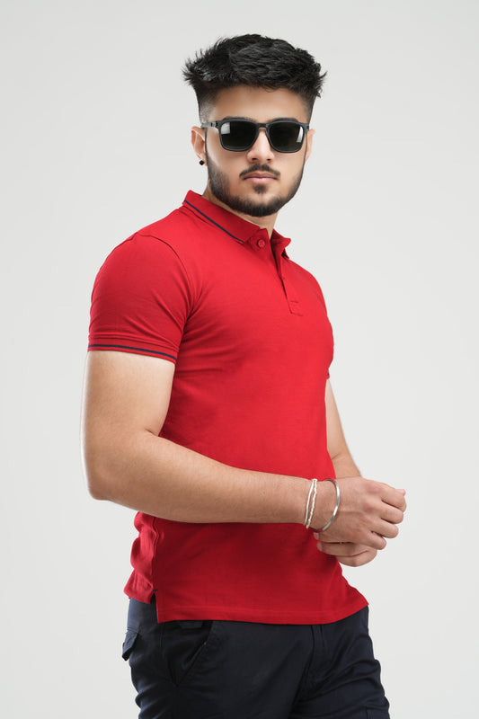 PLAIN POLO T-SHIRT