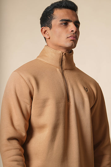 Half-ZipSweat-brown