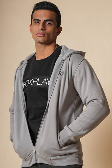 Hoodie - Grey – FOXPLAY CLOTHING